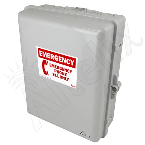 steel emergency phone boxes|Altelix PoE Weatherproof Emergency Phone Call Box .